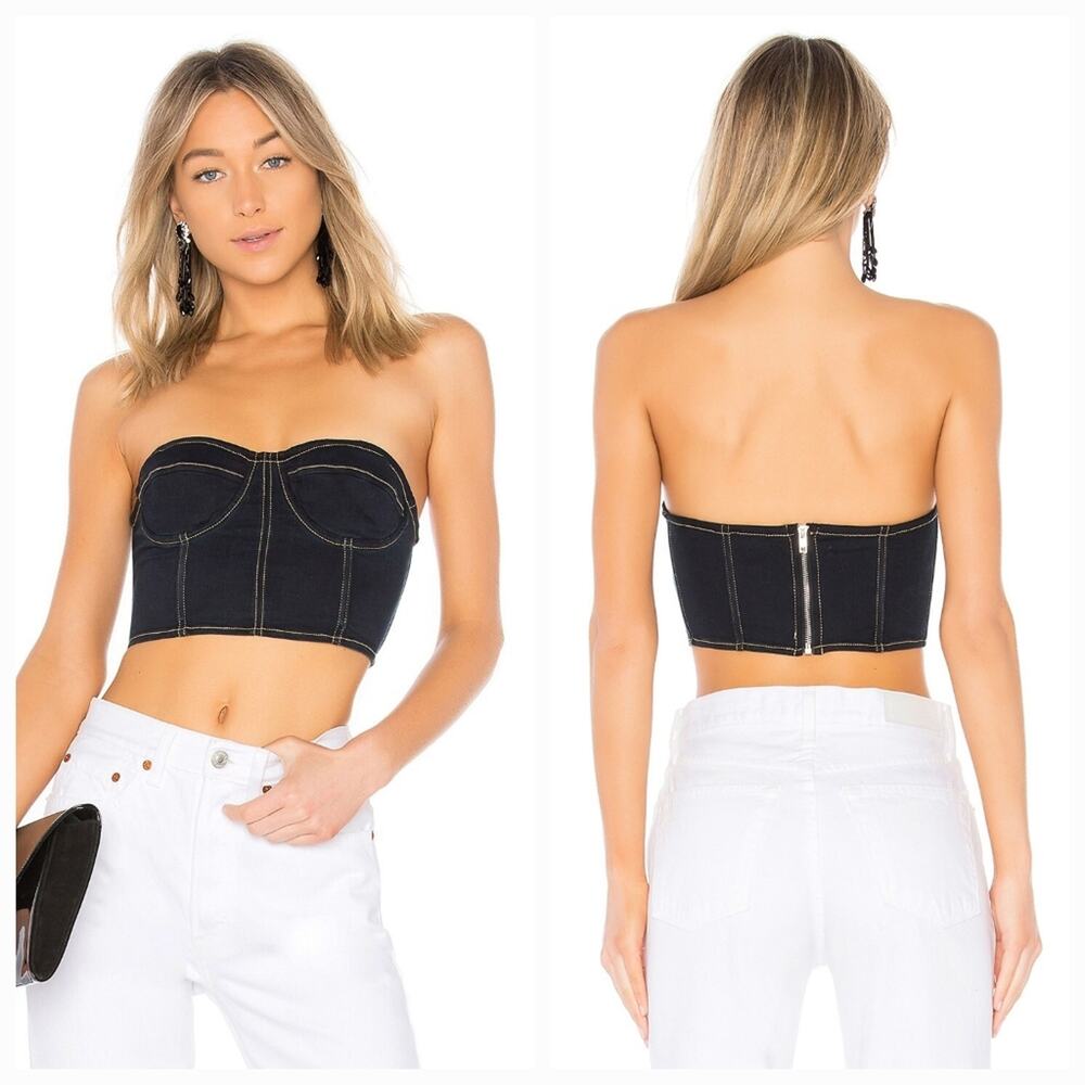 LPA Top 498 in Denim Large